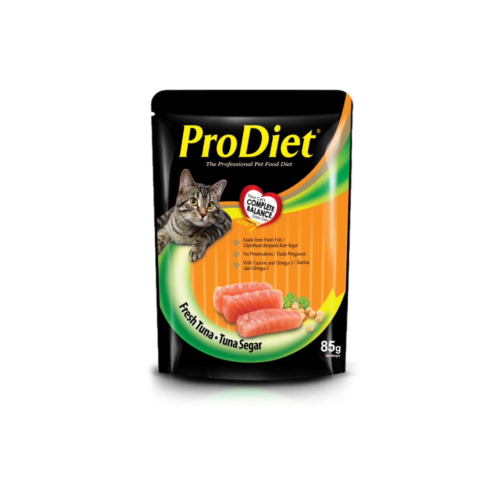 073736-1-1_0ea68192-c735-4fa5-8de6-406270e1ea3b ProDiet Fresh Tuna Cat Food Pouch 85g - Image 1