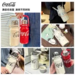 2025 new】800/1200ml GERM Coca-Cola Co-Branded Thermos Cup 316 Stainless Steel Liner Tumbler Portable Cold Kettle Double Drink