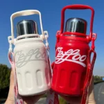 2025 new】800/1200ml GERM Coca-Cola Co-Branded Thermos Cup 316 Stainless Steel Liner Tumbler Portable Cold Kettle Double Drink - Image 5