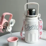 2025 new】800/1200ml GERM Coca-Cola Co-Branded Thermos Cup 316 Stainless Steel Liner Tumbler Portable Cold Kettle Double Drink - Image 6