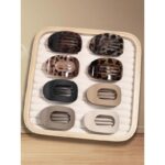 4 solid color hair clips - Image 18