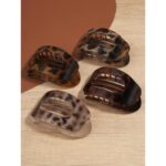 4 solid color hair clips - Image 17