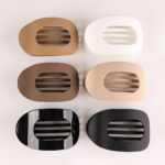4 solid color hair clips - Image 16