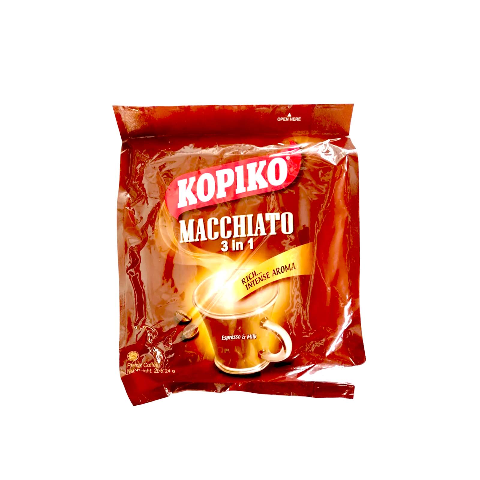 157102-1-1 Kopiko Macchiato Instant Coffee 24g x 20 - Image 1