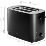 ZWILLING Enfinigy, 2-Slice Toaster, Extra Wide 1.5" Slots for Bagels and Toast, Black - Image 8