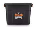 HOMEZ, Heavy Duty Storage Box, 20L, Black