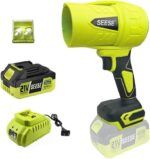 Turbo Jet Leaf Blower: Cordless Leaf Blower for Yard Leaves, Driveway Sand & Car Drying - 1000,000 RPM High Speed with Ergonomic Handle for Easy Operation