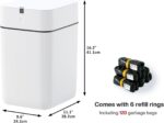 Limited-Quantity Anniversary Deal：Airdeer Automatic Trash Can, 4 Gallon Self Sealing and Self-Changing Smart Trash Can - Image 5