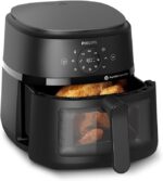 Philips 2000 Series Air Fryer — RapidAir Technology, 13 cooking methods, 4.4 Qt (approx. 4.2 L) capacity, healthier food (up to 90% less fat), easy to clean, dishwasher safe, touch control. - Image 2