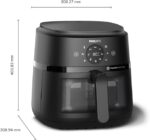 Philips 2000 Series Air Fryer — RapidAir Technology, 13 cooking methods, 4.4 Qt (approx. 4.2 L) capacity, healthier food (up to 90% less fat), easy to clean, dishwasher safe, touch control. - Image 3
