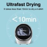 [Local warehouse]S3 Compact Clothes Dryer 1.0 cu.ft Capacity 110V 1050W Portable Dryers Machine with Stainless Steel Drum 8 Drying Mode for Small Spaces,Apartments dorm Mini electric secadora portatil de ropa - Image 3