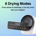 [Local warehouse]S3 Compact Clothes Dryer 1.0 cu.ft Capacity 110V 1050W Portable Dryers Machine with Stainless Steel Drum 8 Drying Mode for Small Spaces,Apartments dorm Mini electric secadora portatil de ropa - Image 5