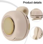 Portable Clip On Fan, 3-Speed Silent Mini Bladeless Fans, Mini USB Rechargeable 360° - Image 4