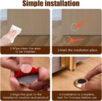 Adjustable Magnetic Door Stopper with Zinc Alloy Base, No-Drill Floor Catch for Home/Office/Commercial Doors, 1-Pack (3/4 Gap) - Image 7