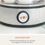 NutriCook Rapid Egg Cooker: 7 Egg Capacity Electric Egg Cooker for Boiled Eggs, Poached Eggs, Scrambled Eggs, or Omelettes with Auto Shut Off Feature - Image 3