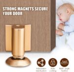 Adjustable Magnetic Door Stopper with Zinc Alloy Base, No-Drill Floor Catch for Home/Office/Commercial Doors, 1-Pack (3/4 Gap) - Image 6
