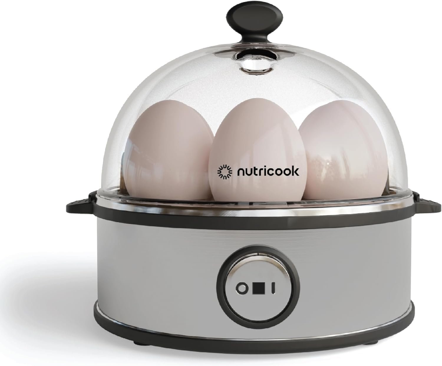 61oIZLmXceL._AC_SL1500_.jpg NutriCook Rapid Egg Cooker: 7 Egg Capacity Electric Egg Cooker for Boiled Eggs, Poached Eggs, Scrambled Eggs, or Omelettes with Auto Shut Off Feature - Image 1