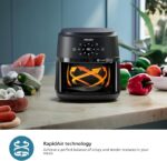 Philips 2000 Series Air Fryer — RapidAir Technology, 13 cooking methods, 4.4 Qt (approx. 4.2 L) capacity, healthier food (up to 90% less fat), easy to clean, dishwasher safe, touch control. - Image 5