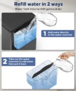 Limited-Quantity Anniversary Deal：Kndko Nugget Ice Maker,Self Dispensing Pellet Ice Maker,44lbs/24H, Self Cleaning Ice Maker,3.3lbs Ice Storage - Image 5