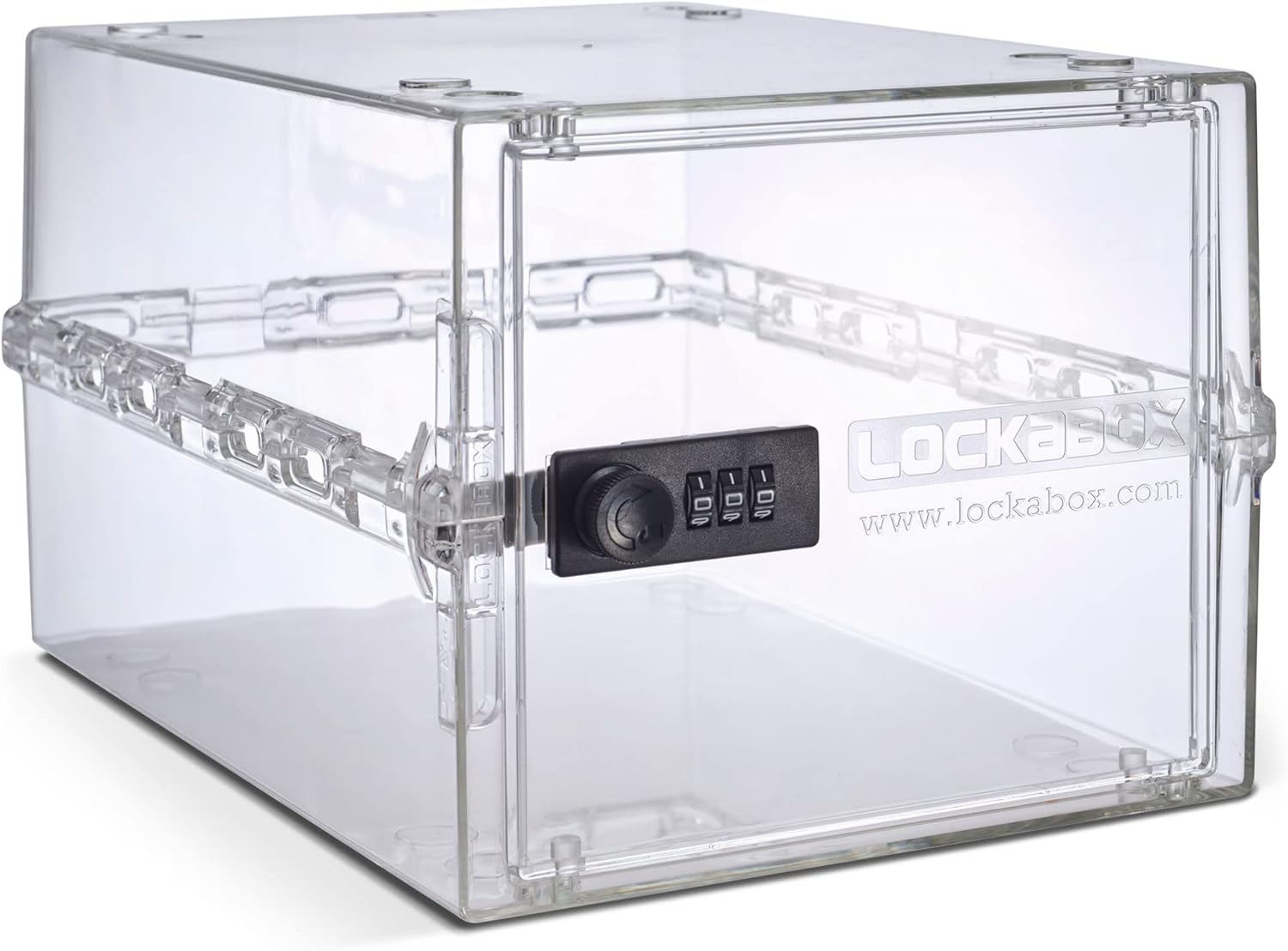 717-zfCOL._AC_SL1500_.jpg Lockabox One™ | Premium Lock Box | Medium Combination Lock Box For Food, Medicine & Home Safety | External Size 12 x 8 x 6.6 inches - Image 1