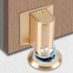 Adjustable Magnetic Door Stopper with Zinc Alloy Base, No-Drill Floor Catch for Home/Office/Commercial Doors, 1-Pack (3/4 Gap)