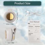 Portable Clip On Fan, 3-Speed Silent Mini Bladeless Fans, Mini USB Rechargeable 360° - Image 6