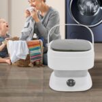 Portable Washing Machine, 10L Large Capacity Portable Washing Machine - Foldable Mini Washer 3 Intelligent Modes for Deep Cleaning Underwear, Socks, Clothes, Pet Supplies - Image 4