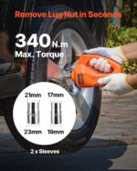 VEVOR Electric Car Jack, 5 Tons /11000 lbs, Electric Scissor Jack with Built-in Inflator, 12V Tire Change Replacement with Electric Impact Wrench & LED Light, Portable Jack kit for Sedan, SUV, Truck - Image 5