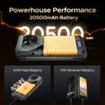 DOOGEE V Max Play 5G Rugged Android 15 Phone with 480P HD Portable Autofocus Projector - Image 4