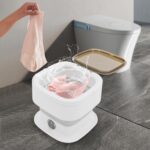Portable Washing Machine, 10L Large Capacity Portable Washing Machine - Foldable Mini Washer 3 Intelligent Modes for Deep Cleaning Underwear, Socks, Clothes, Pet Supplies - Image 2