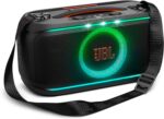 JBL PartyBox On-The-Go 2 - Portable Party Speaker with one Wireless Digital mic, Handle and a Shoulder Strap, Dynamic lightshow, Up to 15 Hours Playtime, Splash Proof & Auracast™ - Image 2