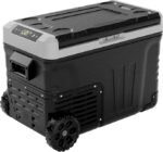 [Local warehouse]EUHOMY 12 Volt Refrigerator, 47QT(35L) Electric Cooler, Portable Freezer 12V/24V DC 100-240V AC, 12V Fridge -4℉~68℉, 12V Cooler with Wheels & 2 Baskets for Travel, Truck, Boat, Camping