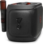 JBL PartyBox On-The-Go 2 - Portable Party Speaker with one Wireless Digital mic, Handle and a Shoulder Strap, Dynamic lightshow, Up to 15 Hours Playtime, Splash Proof & Auracast™ - Image 7