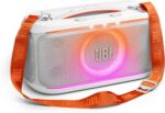 JBL PartyBox On-The-Go 2 - Portable Party Speaker with one Wireless Digital mic, Handle and a Shoulder Strap, Dynamic lightshow, Up to 15 Hours Playtime, Splash Proof & Auracast™ - Image 6
