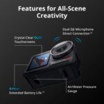 While Stocks Last：DJI Osmo Action 5 Pro Standard Combo,with 58 Piece Accessory Kit and 2 Extra Batteries + 64GB Card - Waterproof Action Camera with 1/1.3" Sensor, 4K/120fps Video, Action Camera 4K Ideal for Sports - Image 5