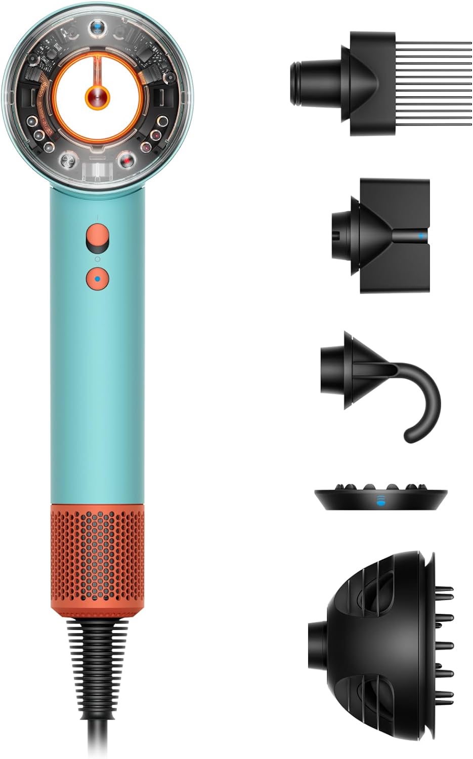 61th6Lz2AXL._AC_SL1500_.jpg Celebrate with Us Anniversary Limited-Time & Limited-Quantity Deal OMR 9.9.9.9:Dyson Supersonic NuralTM Hair Dryer, HD16 Ceramic Patina/Topaz, Hair Care, Intelligent Heat Control, Plastic, Drying & Styling - Image 1