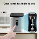 Celebrate with Us Anniversary Limited-Time & Limited-Quantity Deal OMR 9.9：EUHOMY Nugget Ice Maker Countertop with Handle, Ready in 6 Mins, 34lbs Per Day, Removable Top Cover, Auto-Cleaning, Portable Sonic Ice Maker with Basket and Scoop, for Home/Party/RV/Camping - Image 6