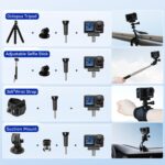 While Stocks Last：DJI Osmo Action 5 Pro Standard Combo,with 58 Piece Accessory Kit and 2 Extra Batteries + 64GB Card - Waterproof Action Camera with 1/1.3" Sensor, 4K/120fps Video, Action Camera 4K Ideal for Sports - Image 3