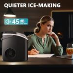 Celebrate with Us Anniversary Limited-Time & Limited-Quantity Deal OMR 9.9：EUHOMY Nugget Ice Maker Countertop with Handle, Ready in 6 Mins, 34lbs Per Day, Removable Top Cover, Auto-Cleaning, Portable Sonic Ice Maker with Basket and Scoop, for Home/Party/RV/Camping - Image 13
