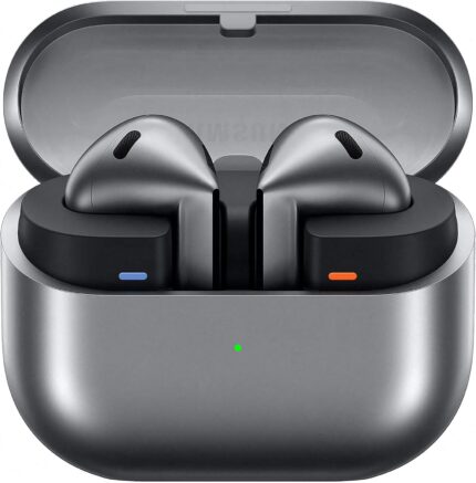 While Stocks Last：SAMSUNG Galaxy Buds 3 Pro AI True Wireless Bluetooth Earbuds, Noise Cancelling, Sound Optimization, Redesigned Comfort Fit, Silver [ 2Yr Warranty]