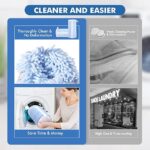 Teletrogy Shoe Washing Machine Bags, Reusable Laundry Bag for Washer and Dryer, Durable Fluffy Fiber Keep Clean, 2 Pairs Adjustable Trees for All Shoes, Blue - Image 3