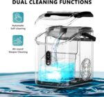 Celebrate with Us Anniversary Limited-Time & Limited-Quantity Deal OMR 9.9：EUHOMY Nugget Ice Maker Countertop with Handle, Ready in 6 Mins, 34lbs Per Day, Removable Top Cover, Auto-Cleaning, Portable Sonic Ice Maker with Basket and Scoop, for Home/Party/RV/Camping - Image 8